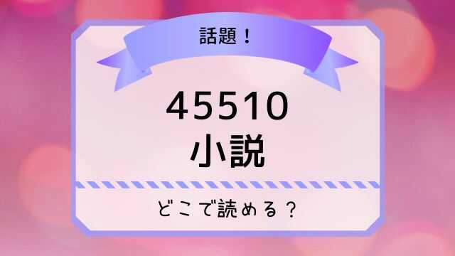 45510 小説 どこで読める