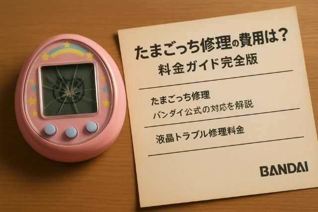 たまごっちが壊れた!修理料金と依頼方法まとめ