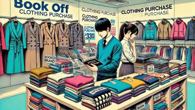 ブックオフで服を売ると買取価格