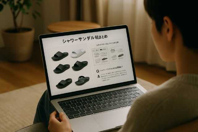 おしゃれなシャワーサンダル決定版!