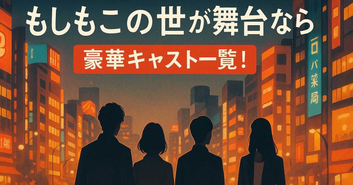 『もしもこの世が舞台なら』豪華キャスト一覧！菅田将暉、二階堂ふみ、神木隆之介、浜辺美波ほか。相関図とあらすじも