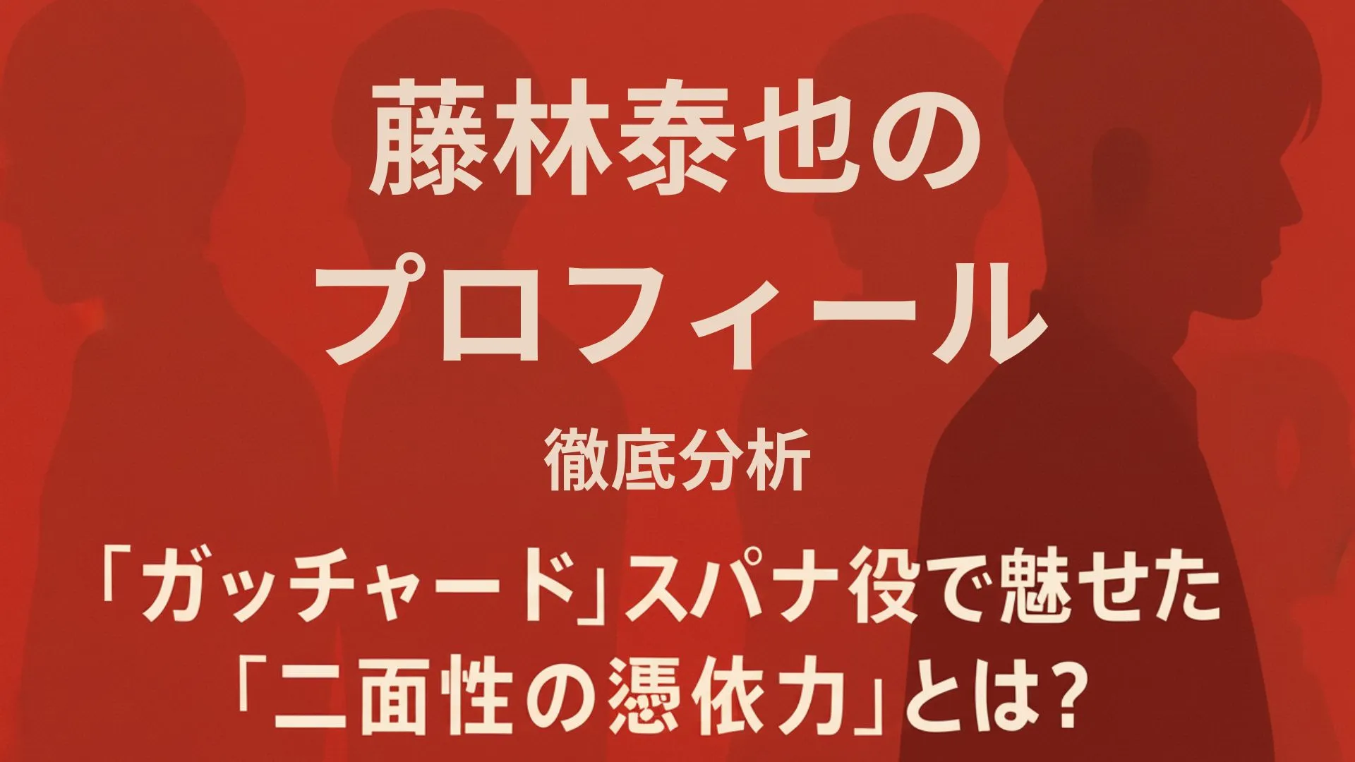 藤林泰也のプロフ